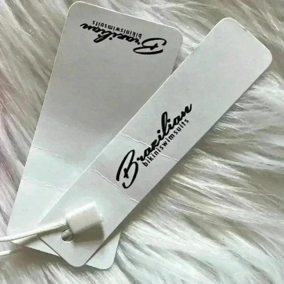 Brazilian Bikini Ruffle Embellished Bikini Top Large NWT - Picture 7 of 7